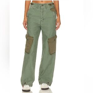 MOTHER Olive Cargo Pants 26